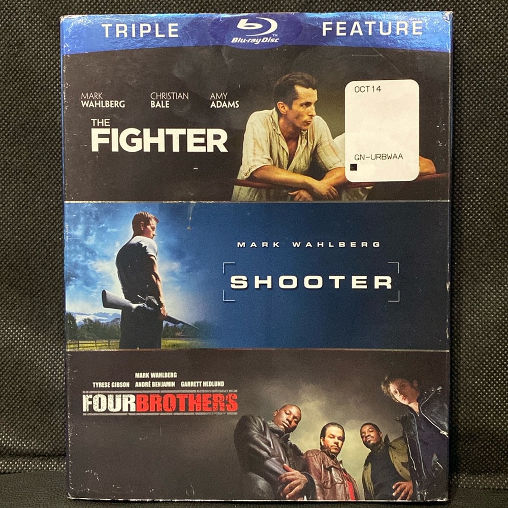 Blu-Ray & DVD- Mark Wahlberg Triple Features “Fighter”, “Shooter”&“FourBrothers”